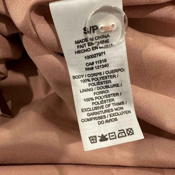 Dynamite pink satin feel wrap skirt size Small - Picture 7 of 7